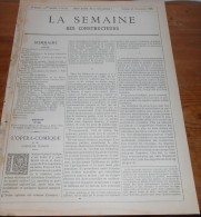 La Semaine Des Constructeurs. N°22. 24 Novembre1888 .La Tour De L´ancien Prieuré De Saint-Martin Des Champs à Paris. - Magazines - Before 1900