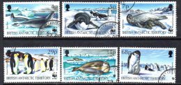 British Antarctic Territory BAT 1992 Seals & Penguins Set Of 6, Fine Used - Usati