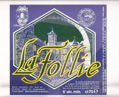 Affiche-La Follie -Bière Brassée à La Brasserie à Vapeur De Pipaix Pour Le Vieux Moulin D'Ecaussinnes-Rare-Top Quality - Affiches