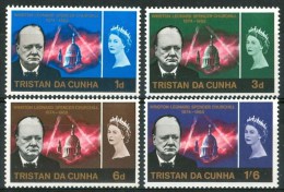 1966 Tristan Da Cunha Churchill Personaggi Characters Caractères Set MNH** Te229 - Tristan Da Cunha