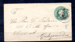 Inde Anglaise 23-9-1897, Queen Victoria Enveloppe Entier Postal, Postal Stationary - 1882-1901 Imperium