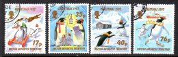 British Antarctic Territory BAT 1997 Christmas Penguins Set Of 4, Fine Used - Oblitérés