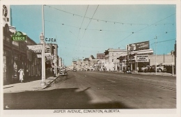 JASPER AVENUE EDMONTON ALBERTA CPA ANNE 1940 / 1950 GLACEE COULEUR - Edmonton