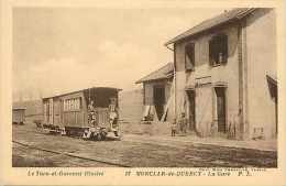 Tarn-et-garonne - Ref A67 - Monclar-de-quercy- La Gare - Train - Lignes De Chemin De Fer -carte Bon état - - Montclar De Quercy