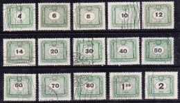 Hongrie 1953 N°Y.T. :  TT. 197 à 214 -(203,205 Et 207) Obl. - Postage Due