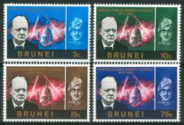 1966 Brunei Churchill Personaggi Characters Caractères Set MNH** Te247 - Brunei (...-1984)