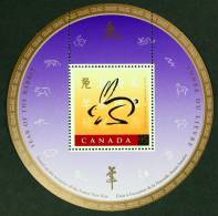 CANADA 1999 - Nouveau Calandrier Chinois, Année Du Lièvre - BF Neufs // Mnh - Unused Stamps