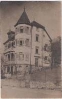 MOSBACH Baden Einzelvilla Mit Spitztürmchen Belebt Private Fotokarte 7.5.1924 Gelaufen - Mosbach