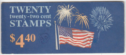 United States Booklet, $4.40 , Flag, Firework, Celebration,, As  Scan - 3. 1981-...