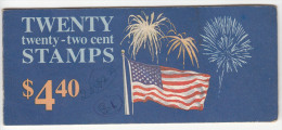 United States Booklet, $4.40 , Flag, Firework, Celebration,, As  Scan - 3. 1981-...