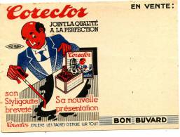 BUVARD PUBLICITAIRE POUR CORECTOR AVEC SON STYLIGOUTTE BREVETE. Années 1950 / 60 - Stationeries (flat Articles)