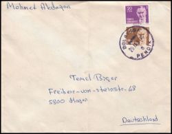 Turkey 1981, Cover Pendik Dolayoba To Hagen - Storia Postale