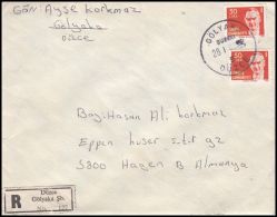 Turkey 1980, Registered Cover Duzce To Hagen - Covers & Documents