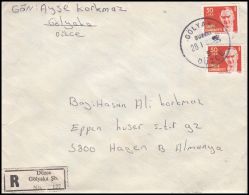 Turkey 1980, Registered Cover Duzce To Hagen - Briefe U. Dokumente