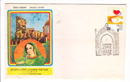 Special Cover Issued From India On Lucknow Festival On 09.12.1977- Noor Jahan - Briefe