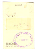 Oval Shaped Postal Marking In Big Size - Postage Pre Paid In Cash From Meerut - India - Sobres