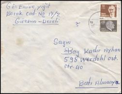 Turkey 1981, Cover Giresun To Werdohl - Lettres & Documents