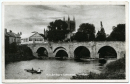 HEREFORD : WYE BRIDGE AND CATHEDRAL - Herefordshire