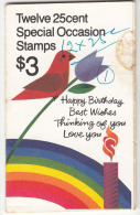 United States Booklet, $3 Special Occasion, Bird, Flower, Rainbow, Candle, As  Scan - 3. 1981-...
