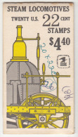 Booklet, United States, $4.00 Steam Locomotive, Train, As Scan - 3. 1981-...