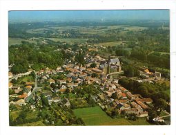 Cp , 86 , LIGUGE , Vue Aerienne , Abbaye SAINT MARTIN , à L'horizon ; POITIERS , Vierge , Ed : Combier - Autres & Non Classés