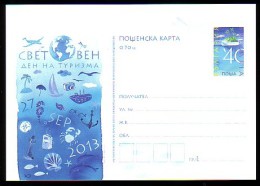 BULGARIA - 2013 - Journée Mondiale Du Tourisme - P.cart ** - Tir.500 Deficite - Cartoline Postali