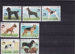 Cuba 1992 -  Chiens,Yv.no.3190-6 Obliteres(d) - Used Stamps
