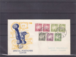 Espace - étoiles - Lumière Du Nord - Groenland - Lettre De 1966 - Oblitération SDR Stromfjord - Cartas & Documentos