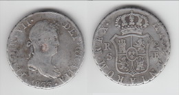 ESPAGNE - SPAIN **** 2 REALES 1833 JB FERDINAND VII - ARGENT - SILVER **** EN ACHAT IMMEDIAT - Primi Conii