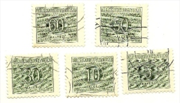 1963 - Cecoslovacchia S 92/96 Segnatasse C2652    ------ - Timbres-taxe