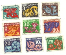 1972 - Cecoslovacchia S 103/05 + 107 + 109/13 Segnatasse C2655    ----- - Portomarken