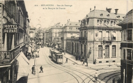 68 MULHOUSE - Rue Du Sauvage Et La Banque De France - Tramways - Mulhouse