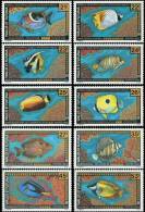 Wallis Et Futuna 1992/93 - Poissons Anges - 10v Neufs // Mnh - Ungebraucht