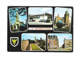 59 LA MADELEINE Eglise Nouvelle Poste Hotel De Ville Parc De Lattre De Tassigny Carrefour St Maur, Blason, Automobiles - La Madeleine