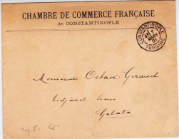 LEVANT - 1901 - LETTRE LOCALE SANS TIMBRE (FRANCHISE ?) De La CHAMBRE De COMMERCE FRANCAISE De CONSTANTINOPLE (TURQUIE) - Lettres & Documents