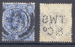 GB-PERFIN 1902, 2½d, DeLaRue, Perf.  T W S & Co - Perfin