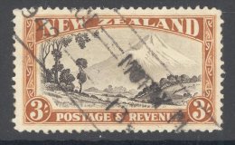 NEW ZEALAND, 1936 3/- P12.5 (wmk Mult NZ) Fine Used, Cat £50 - Usati