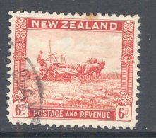 NEW ZEALAND, 1936 6d (P12.5) FU - Used Stamps