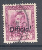 NEW ZEALAND, 1947 4d OFFICIAL Fine Used - Oblitérés