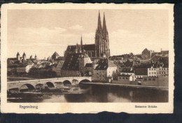 F969 Regensburg - Steinerne Brücke - Pont, Bridge, Ponte - Ed. K.A. Nbg. - Small Size, Not Used - Regensburg