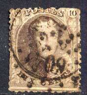 Belgique COB 14A  ° - 1863-1864 Médaillons (13/16)
