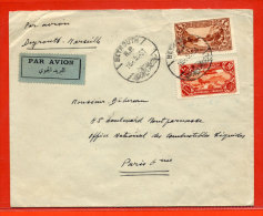 GRAND LIBAN LETTRE DE 1931 DE BEYROUTH POUR PARIS - Storia Postale