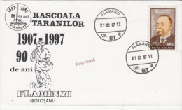 PEASANT 1907 UPRISING, SPECIAL COVER, 1997, ROMANIA - Storia Postale