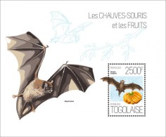 Togo. 2013 Bats And Fruits. (601b) - Bats