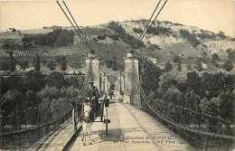 Tarn-et-garonne - Ref A17 - Environs De Moissac - Le Pont Suspendu - Thème Ponts -carte Bon état - - Saint Nicolas De La Grave