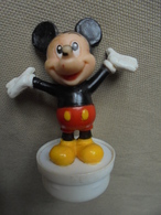 Ancien - Figurine Disney Mickey Mouse Bouchon Smarties Nestlé - Disney
