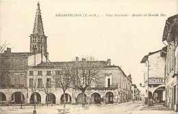 Tarn-et-garonne - Ref A12 - Nègrepelisse - Place Nationale -arcades Et Grande Rue - Carte Bon état - - Negrepelisse