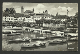 Switzerland,SG, Rapperrwil,Boat Harbor, 1957. - Wil