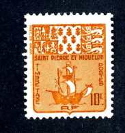 4675x)  St Pierre & Miquelon 1947 - Scott # J-68  ~mint*  ~ Offers Welcome! - Ongebruikt