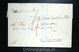 Nederland: Cover Gekapt Departement Stempel Haarlem Naar Dordrecht 1826 - ...-1852 Préphilatélie